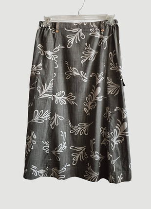 Юбка миди с карманами лен вискоза alice collins