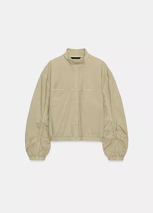Поплінова куртка жіноча zara new