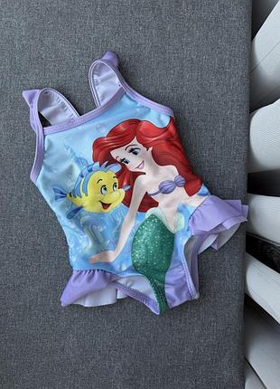 Купальник для дівчинки disney русалонька 0-3 міс (62 см)