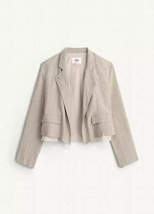 Блейзер жіночий лляний zara new