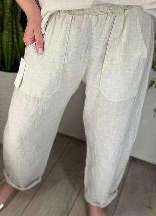 Льняні брюки італія