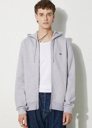 Оригінальна толстовка соуп худі зіп з капюшоном lacoste zip hoodie