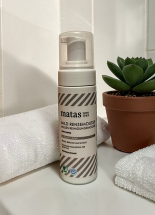 Очищувальний мус для обличчя matas mild rensemousse 150 мл
