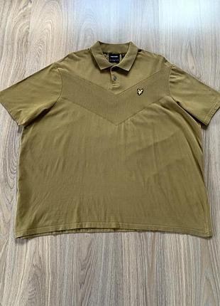 Мужская хлопковая поло футболка lyle & scott