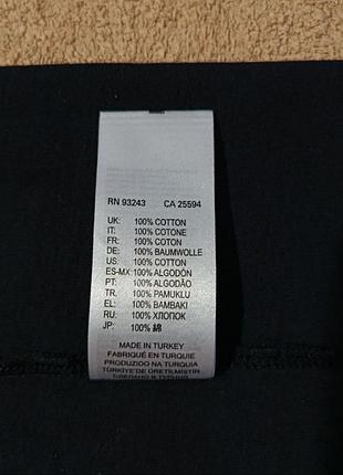 Футболка жіноча diesel.бавовняна базова чорна з принтом l xl 7