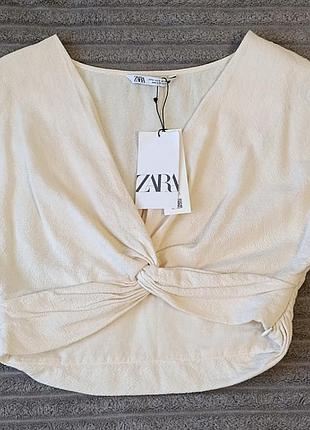 Блуза zara з бавовни розмір м
