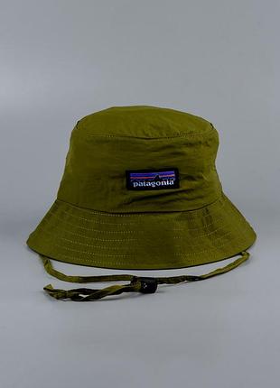 Панамка на patagonia, панама на лето патагония, нейлонова панамка цвета хаки