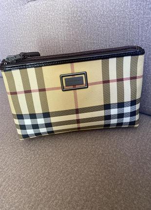 Косметичка сумка з покриттям burberry nova check