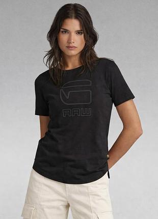 Футболка женская g-star raw хлопковая базовая черная s