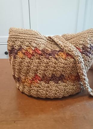 Сумка пляжная плетеная