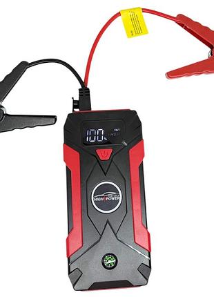 Пусковий пристрій для авто jump starter 12v 600a з usb і type-c, бустер для запуску автомобіля, портативний power bank