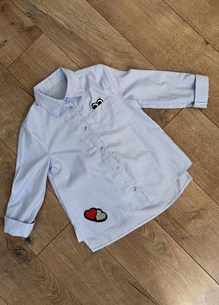 Блузка, сорочка, рубашка на дівчинку 6-7 років