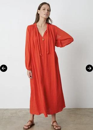 Красива котонова сукня h&amp;m