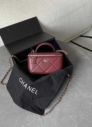 Сумочка long vanity with chain burgundy❤️