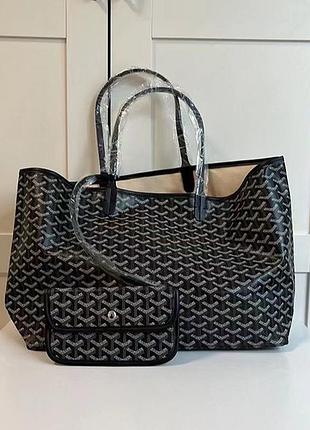Сумка шопер goyard чорна м