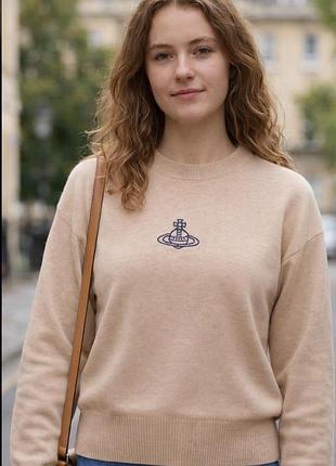 Светр vivienne westwood бежевий молочний