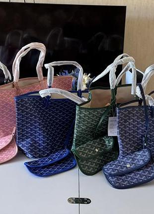 Сумка шопер гоярд м goyard в наявності кольори