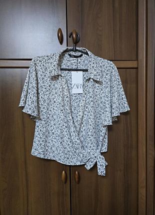 Блуза на запах. zara.