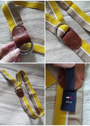 Текстильный пояс tommy hilfiger пряжка-кольца