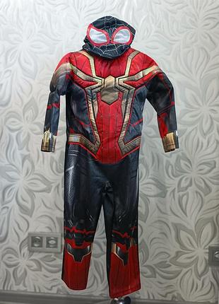 Костюм карнавальный + маска спайдермен человек паук spiderman на возраст 4-5 лет