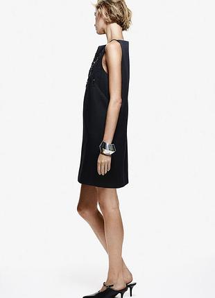 H&amp;m мини-платье с украшениями 4