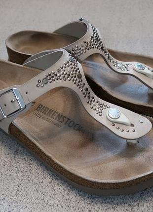 Кожаные шлепанцы birkenstock оригинал - 40 размер