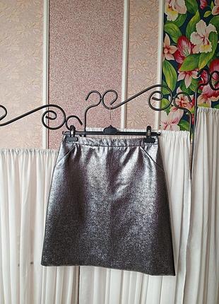 Красива срібляста юбка m&s collection.