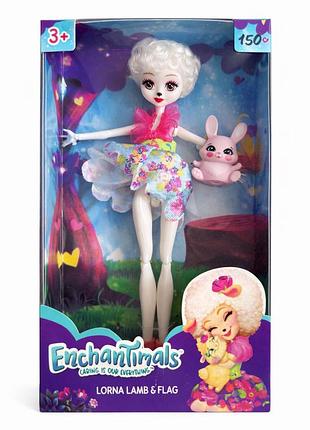 Лялька enchantimals lorna lamb з кроликом