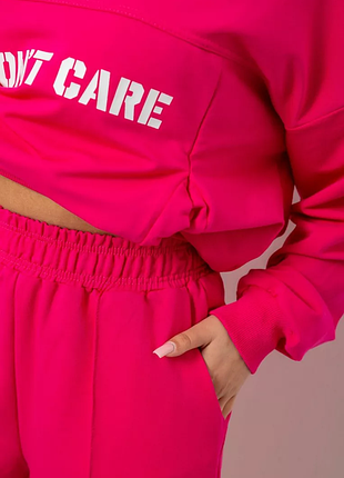 Спортивный костюм женский с принтом, цвет розовый, 244r1059ag
