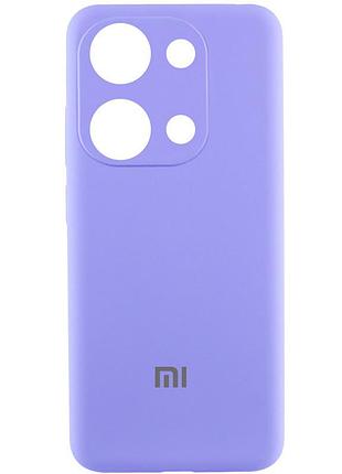 Чехол silicone cover lakshmi full camera (aaa) with logo для xiaomi redmi note 13 4g сиреневый / dasheen