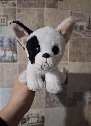 Ty beanie baby біло-чорний французький бульдог марсель