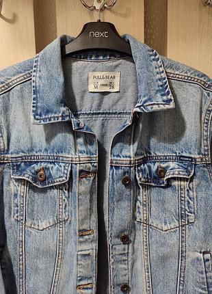 Джинсова куртка від pull&bear розмір s-m 6