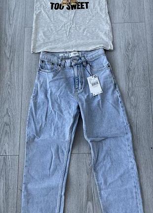 Джинси mango mom 32 розміру та футболка