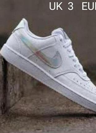 Стильные кроссовки бренда nike court vision с перфорацией u9 3. eur.  36,5