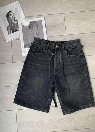 Джинсовые шорты асne studiоs свободного кроя loose fit denim shorts