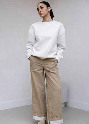 Sur atelier womens beige pants jeans high waist wide leg minimalist стильні, жіночі штани, джинси у мінімалістичному дизайні