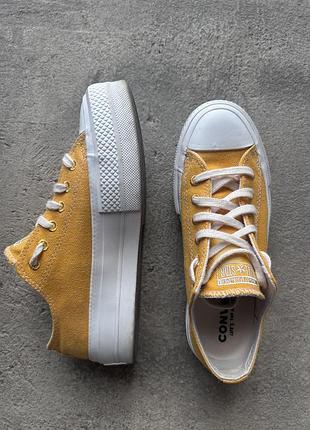 Converse жіночі кеди на платформі жовтого кольору 36-37р