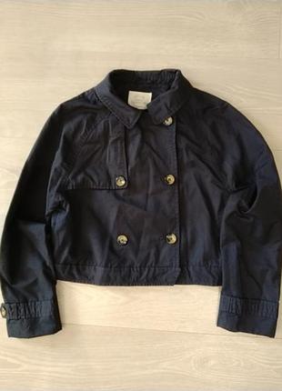 Трендовый укороченный тренч для девочки zara