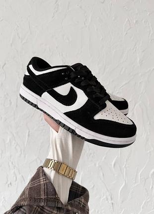 Жіночі кросівки sb dunk low white black