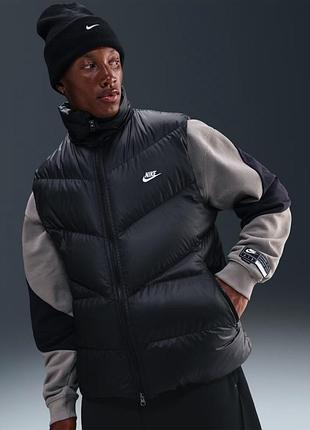 Оригінал!жилетка nike windrunner men’s statement down gilet(hv1480-010)