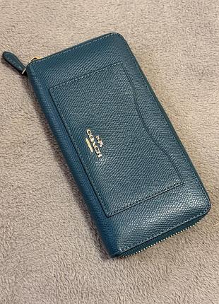 Жіночий гаманець coach accordion zip wallet оригінал