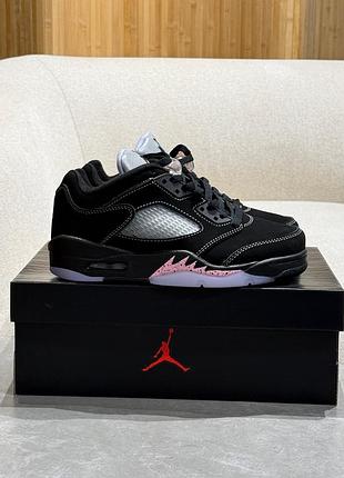 Кроссовки air jordan 5 low dongdan black