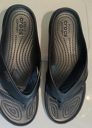Оригинальные вьетнамки crocs classic flip – состояние идеально!