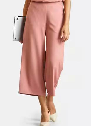 Персикові жіночі широкі кюлоти