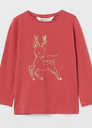 Кофта реглан лонгслив h&amp;m для девочки 90012 2