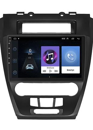 Штатная магнитола lesko для ford fusion i рестайлинг 2009-2012 экран 10" 1/16gb wi-fi gps base форд