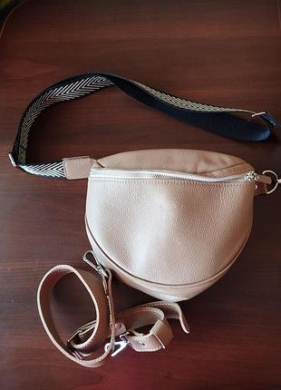 Фірмова шкіряна кросс боді сумка wings leather vacation