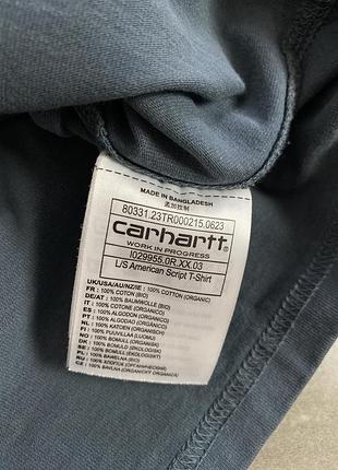 Лонгслів carhartt wip l/s american script tee 5