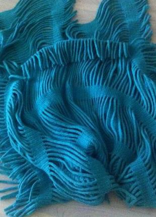 Мягкий интересный шарф снуд паллантин лапша1 фото