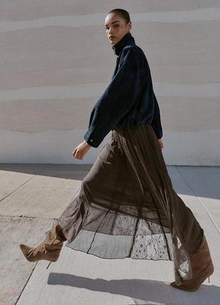 Спідниця з мереживом zara